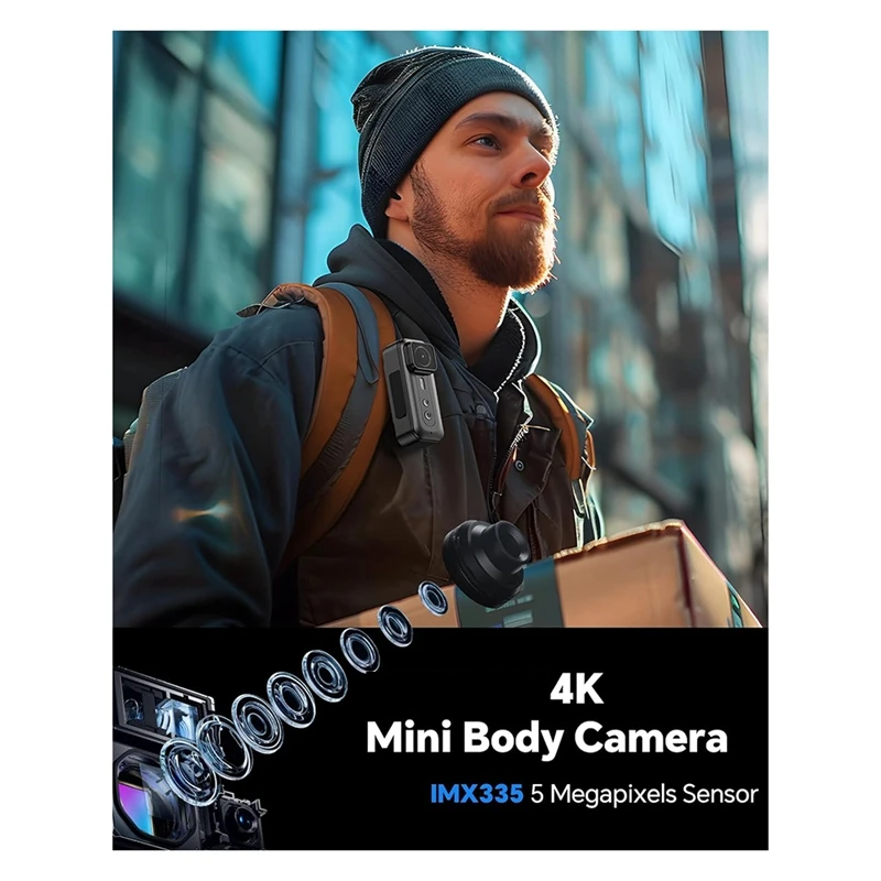 1080P Body Camera,Video Recording Dash Camera, Small And Compact, Bike Recorder Wifi Cam, Bicycle Cycling Camera