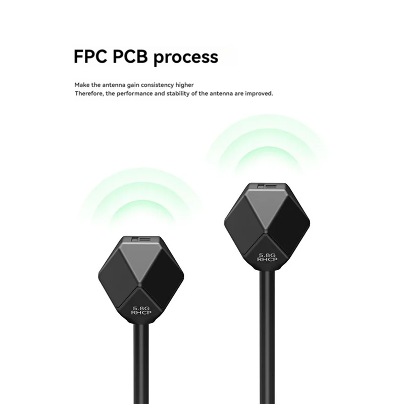 RISE-2PCS 5.8Ghz FPV هوائي SMA 2.4Dbi LHCP/RHCP هوائي 100 مللي متر/150 مللي متر ل FPV سباق ملحقات طائرة بدون طيار جزء