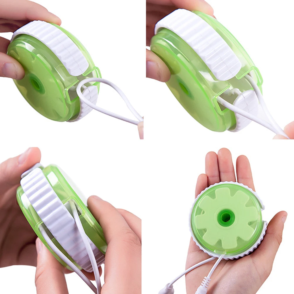 

Data Cable Storage Box Round Winder Earphone Strap Holder Tangle-free Wire Organizer Headphone Cord Keeper Earbuds