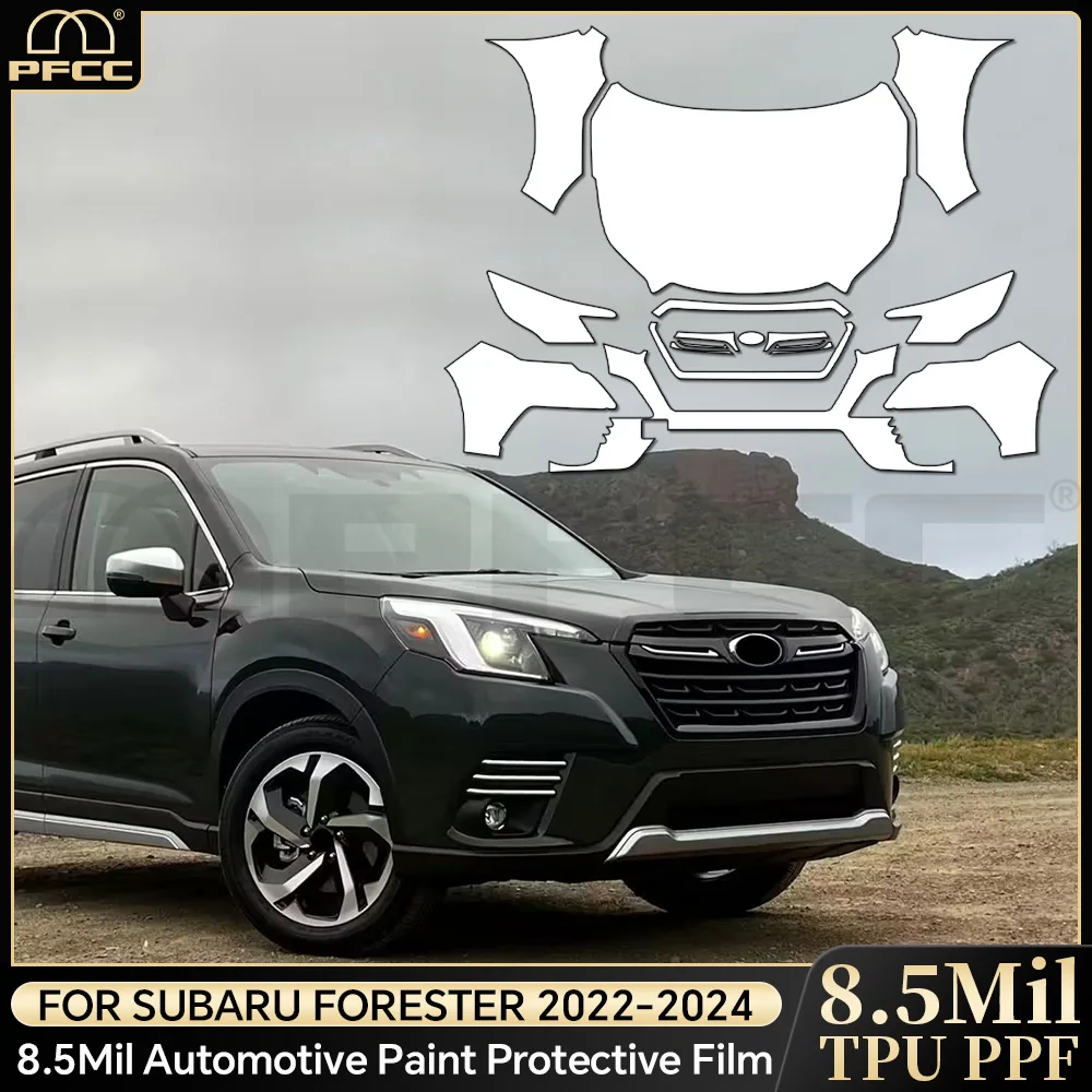 

8.5Mil TPU For Subaru Forester 2022-2024 Pre-cut Car Paint Protection Film PPF Body Sticker Clear Anti-Scratch Bra Resistant
