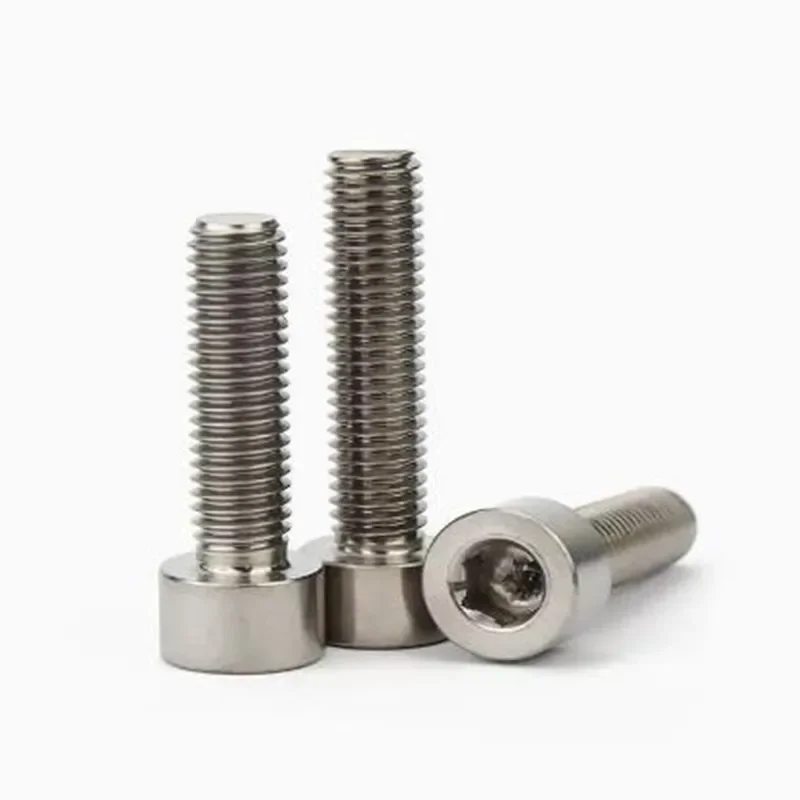 2pcs-5pcs Din912 Ta2 Gr2 Hexagon Hex Socket Cap Screw M1.6 M2 M2.5 M3 M4 M5 M6 M8 M10 Length 6mm To 60mm