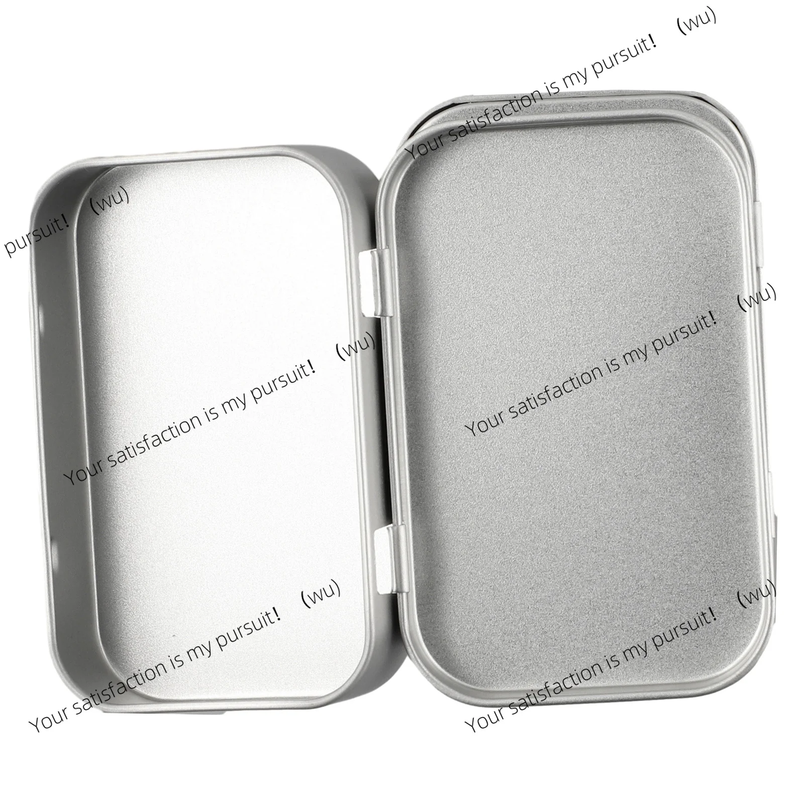 For Small Empty Storage Box, 6 Pcs Metal Box TinPlated Container with Hinged Lid, Keep Your Cosmetics and Herbs Neat