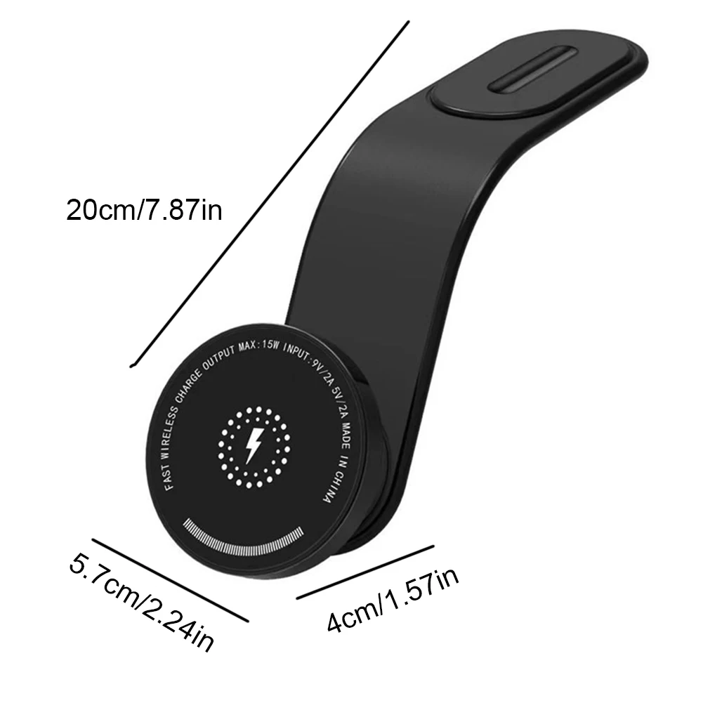 MagSafe 무선 차량용 충전기 자기 자동차 전화 홀더 iPhone 용 구부릴 수있는 전화 스탠드 전화 브래킷