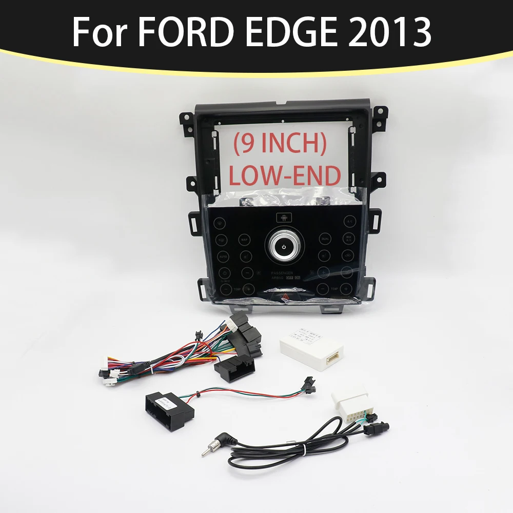 Car Radio MP5 Player Panel Fascia 9 inch for FORD EDGE 2013 2Din Stereo Player Install Surround Panel Dash Kit GPS Frame