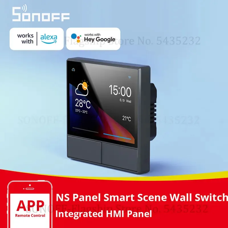 

SONOFF NSPanel Smart Scene Wall Switch EU/US Integrated HMI Panel Home Automation Thermostat Smart HomeWorks with Alexa Alice