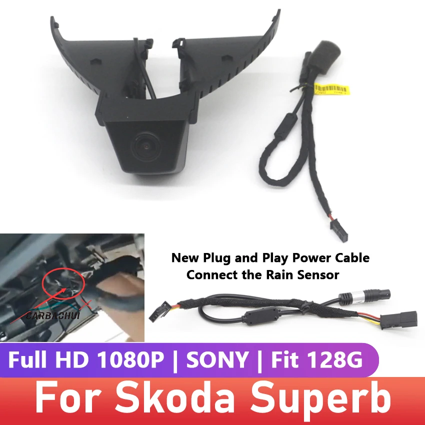 

For Skoda Superb sportline 2018 2019 Front and Rear Dash Cam for Car Camera Recorder Dashcam WIFI Car Dvr Recording Devices