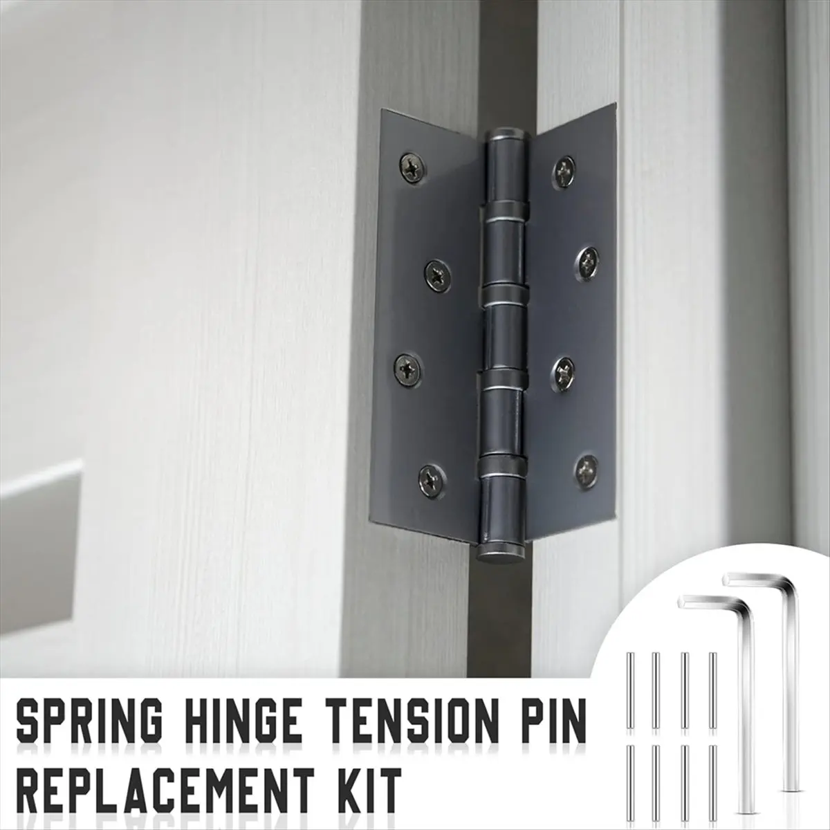 【SÉLECTION POPULAIRE】Kit de remplacement de broche de charnière à ressort pour porte, broche de tension en métal pour porte à fermeture automatique