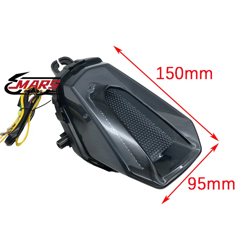 For SUZUKI GSXR 1000 2017 2018 2019 2020 2021 2022 2023 Motorcycle Rear TailLight Brake Turn Signals Integrated LED Light