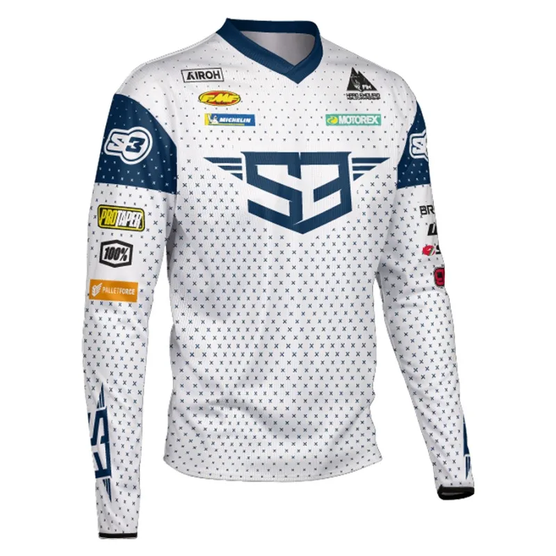 

Мотоциклетный гоночный костюм S3, быстросохнущий мотоциклетный костюм с длинными рукавами, горный костюм для езды по бездорожью, мужской велосипедный костюм Speed Conquer