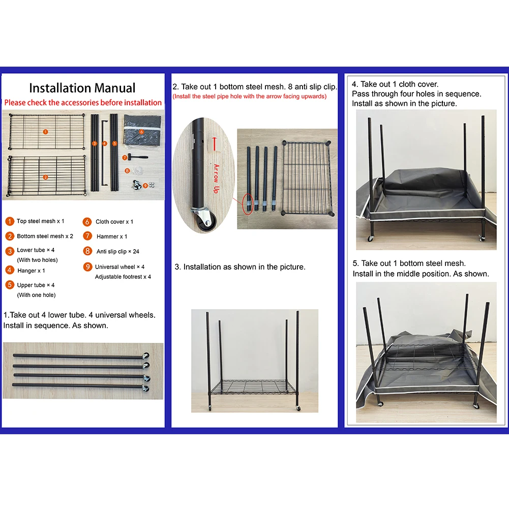 

Вешалка для одежды с колесиками, многофункциональный портативный шкаф для хранения с крышкой для подвешивания одежды