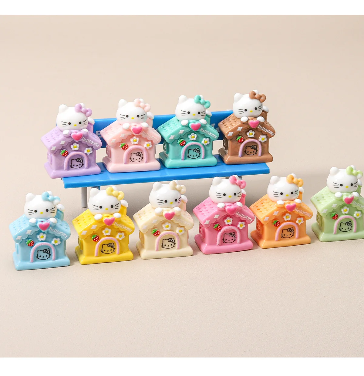 5/10 stuks voor KT kattenbureaubladornamenten, bureaubladdecoraties, schattige doe-het-zelf harsaccessoires, autodecoraties, geschenken