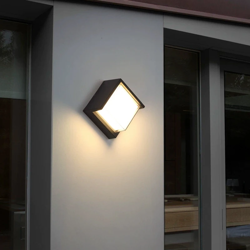 Retro LED Aluminum Waterproof Outdoor Wall Lamp with Double-Layer Lampshade Warm White 2-Year Warranty Home Decor