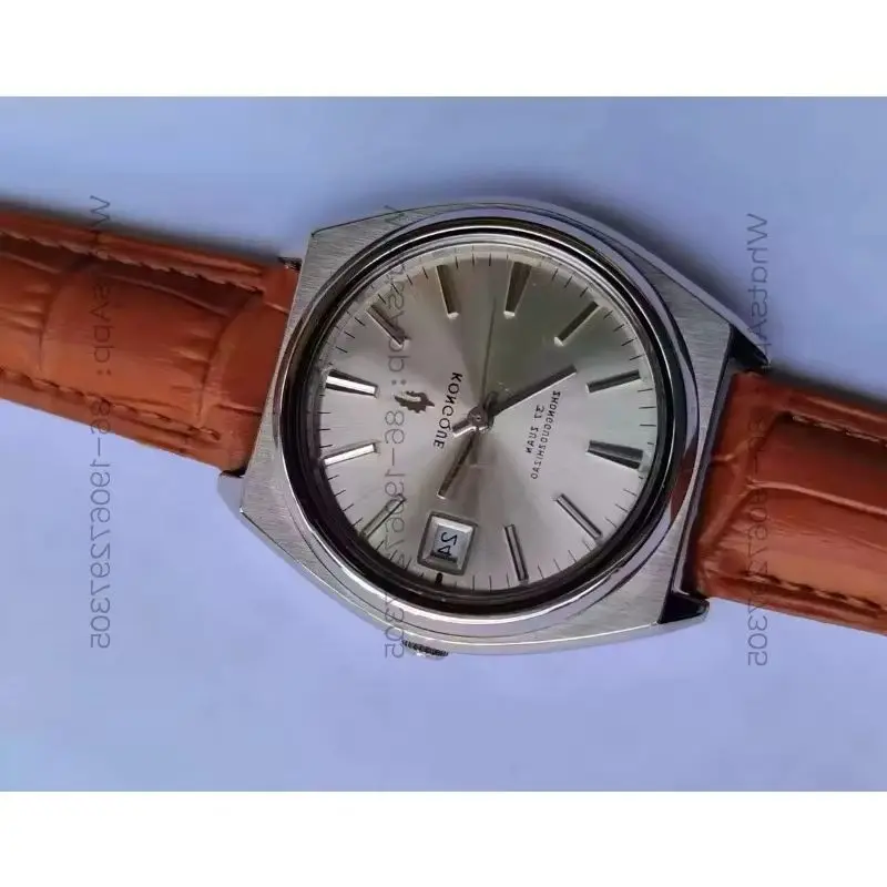 656288 Domestic stock semi-automatic mechanical watch classic fashion trend stainless steel single calendar retro treasure