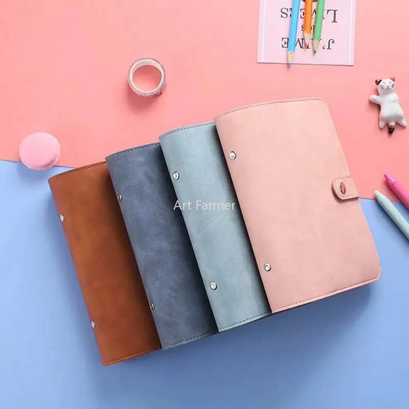 Notebook A6 Loose-leaf Notebook Binder Shell Budget Planner 2023 Cash Envelope Savings Money 6 Holes Binder for Financial Manage