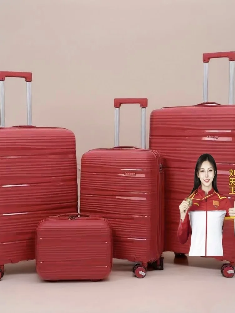 

Красный свадебный багажник, большой набор, тяга с паролем, дорожный чемодан для дочерей, свадебный подарок, новая свадебная дорожная сумка для пары