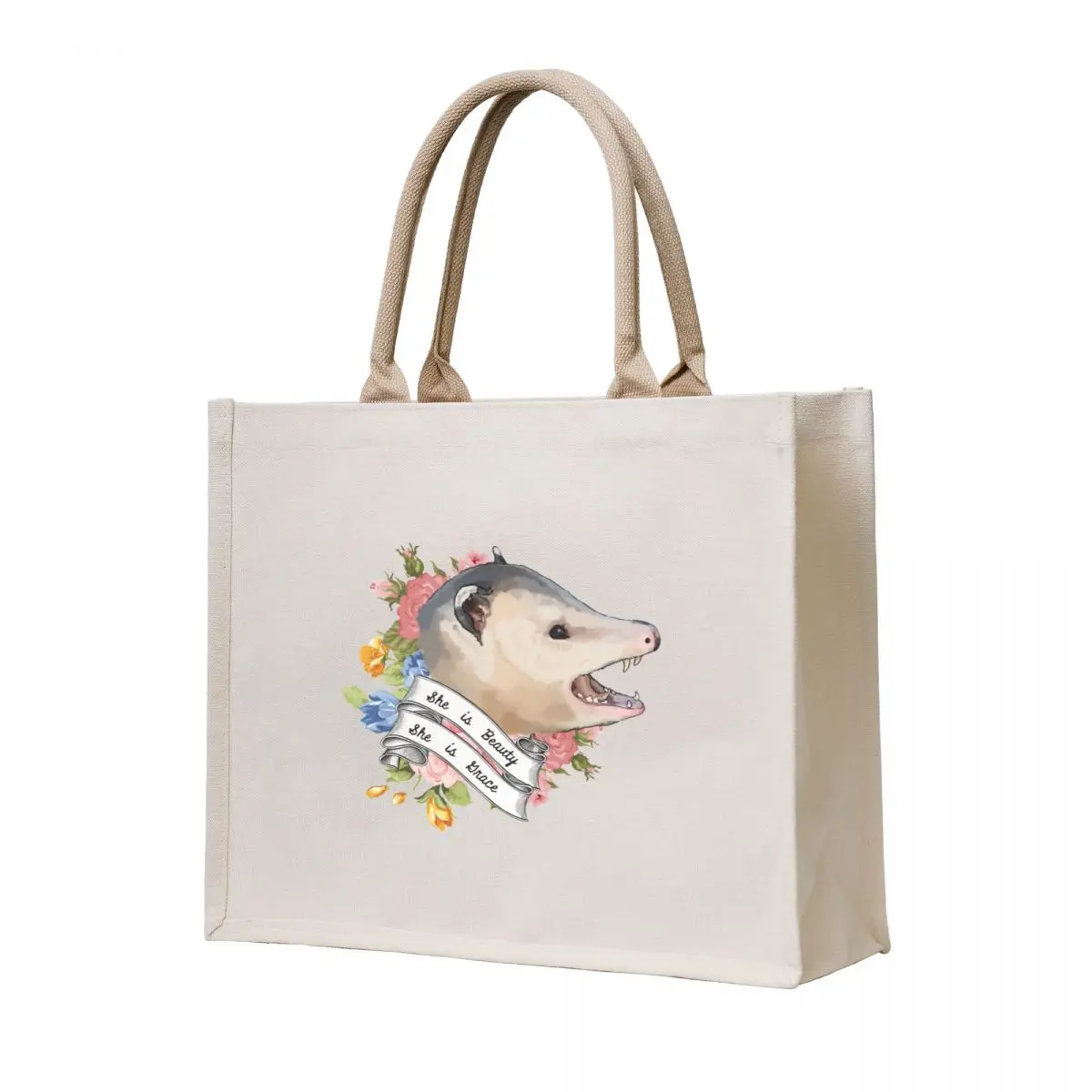 

She is Beauty She is Grace Tote Bag custom canvas bag tote bag canvas tote woman