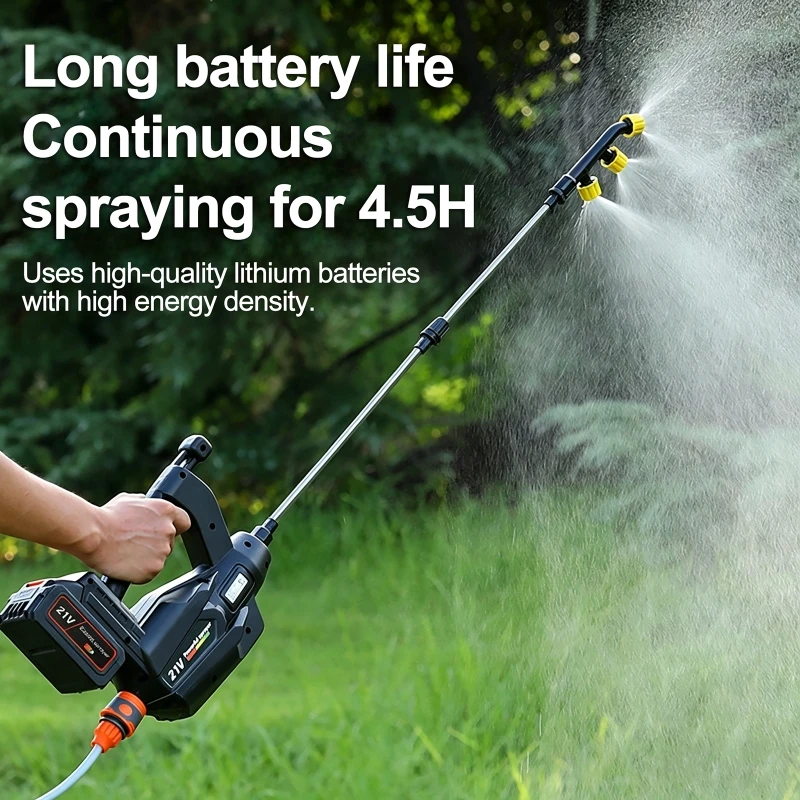 Extendable Battery Sprayer High-Pressure Electric Spray Water Guns With 21V Makita Battery And 3M Hose For Garden Agriculture