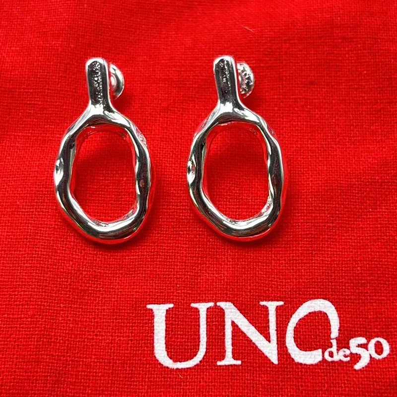 2023 UNOde50 earring Venda Quente Espanhol Simples Criativo Geometria Brincos Das Mulheres Jóias Gift Bag