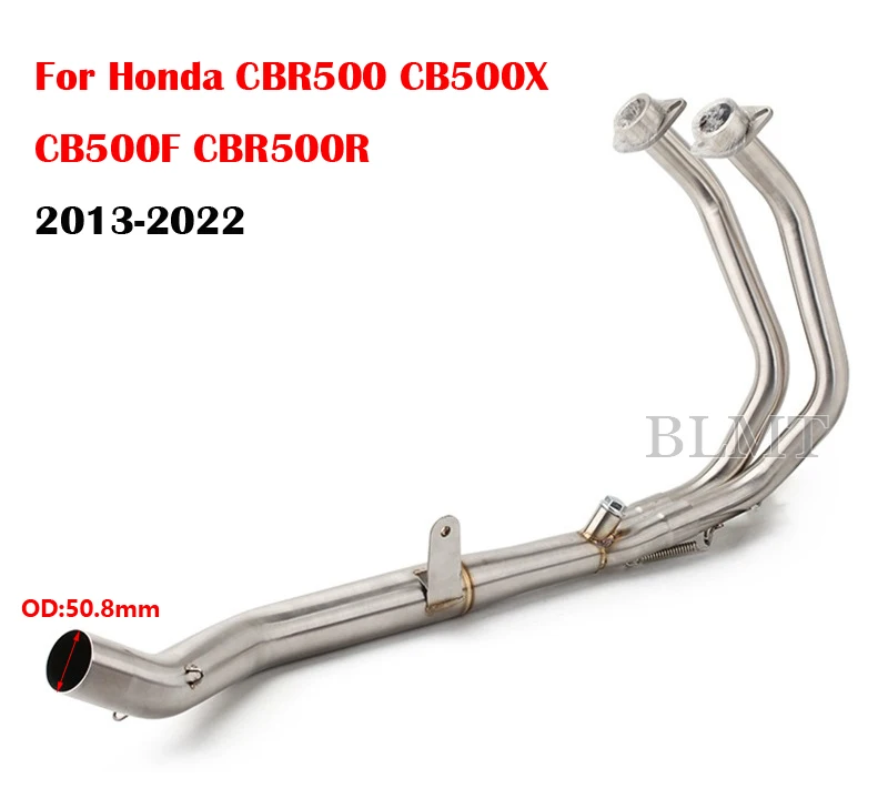 Slip On For Honda CBR500 CB500X CB500F CBR500R 2013-2022 Motorcycle yoshimura Exhaust Escape Modified Front Middle Link Pipe