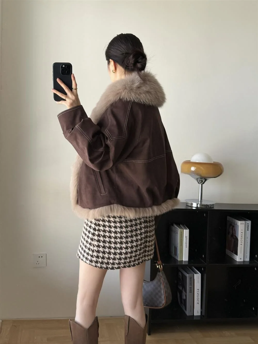 2026 Winter New Solid Color Fur Collar Splicing Versatile Short Jacket Women's Long-sleeved Parker Thickened Down Cotton Jacket
