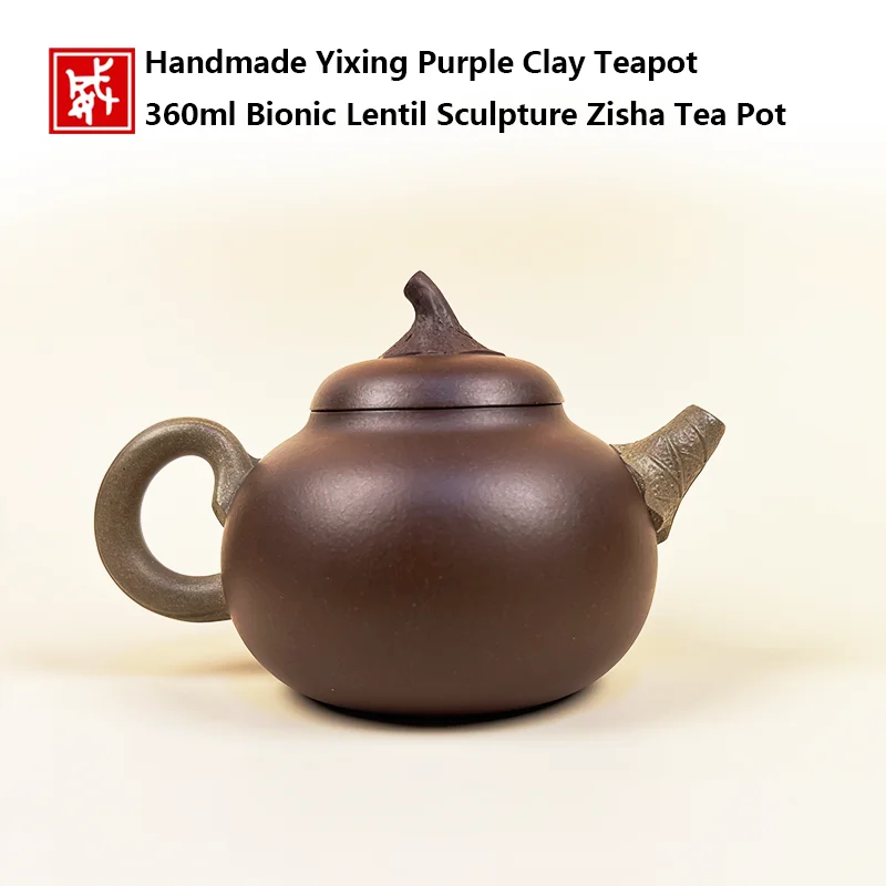 Handmade Yixing Zisha Teapot Purple Clay Bionic Sculpture Gongfu Tea Set Large Collectible Art Kettle Chinese Tea Pot