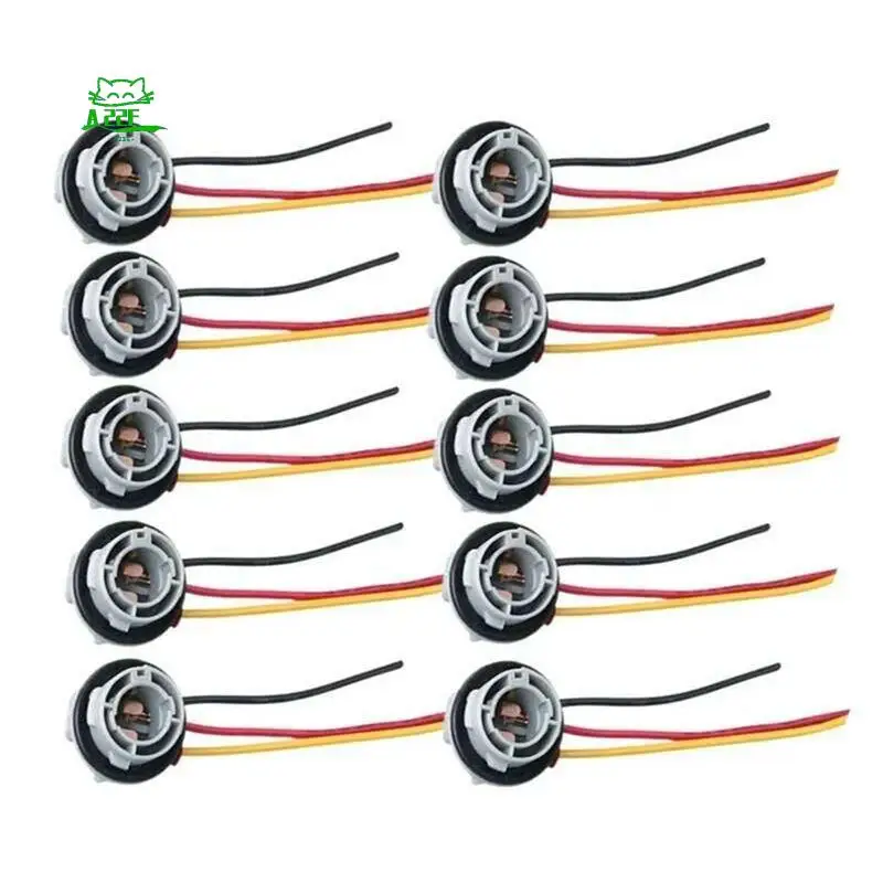 A22E-10Pcs 1157 BAY15D Lamp Holder Bulbs Adapter Base Socket Connector Plastic For Turn Signal Headlight Light