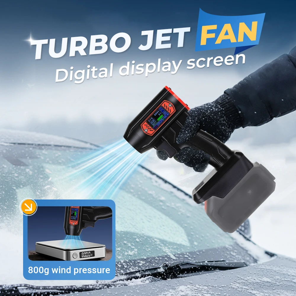 

Violent Blower 800g Wind Pressure Brushless Motor 40mm Turbo Jet Fan Leaf Blower Wireless Super Powerful Air Blower Cleaning