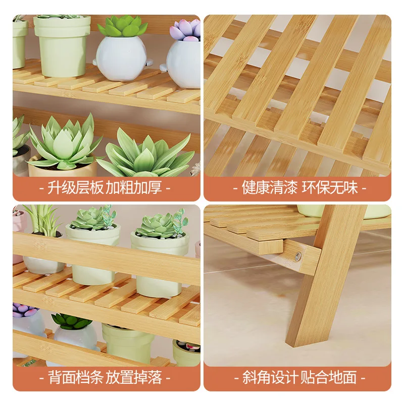 رفوف نباتية متعددة الطبقات، وضع الشرفة، أرفف نباتات عصرية قائمة على الأرض، أثاث خارجي Rak Tanaman YSZWJ #4