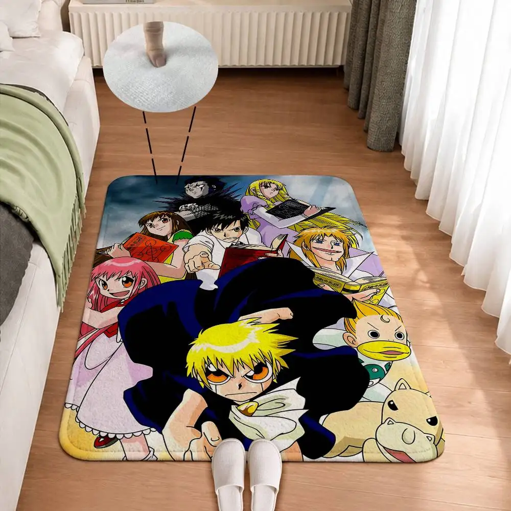 Manga Z-Zatch Bell The Lightning Mamodo Short Plush Bathroom Door Mat, Hallway Decor Rug, Home Entry Welcome Floor Mat