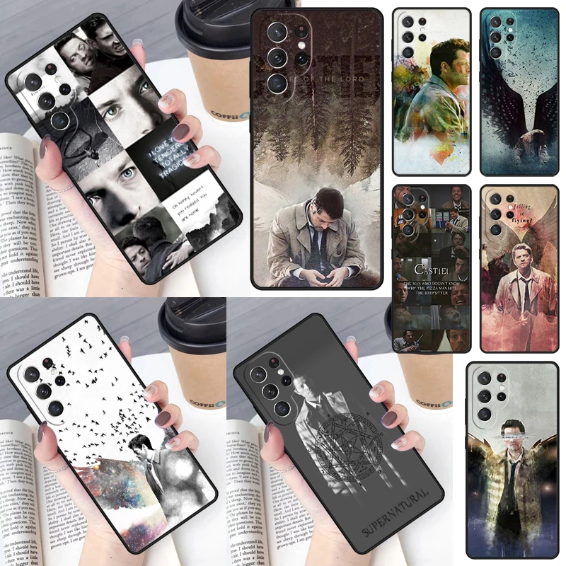 Supernatural Castiel Cover For Samsung Galaxy S23 S24 S25 Ultra S22 S20 S21 FE Plus Note 10 20 Ultra phone Case