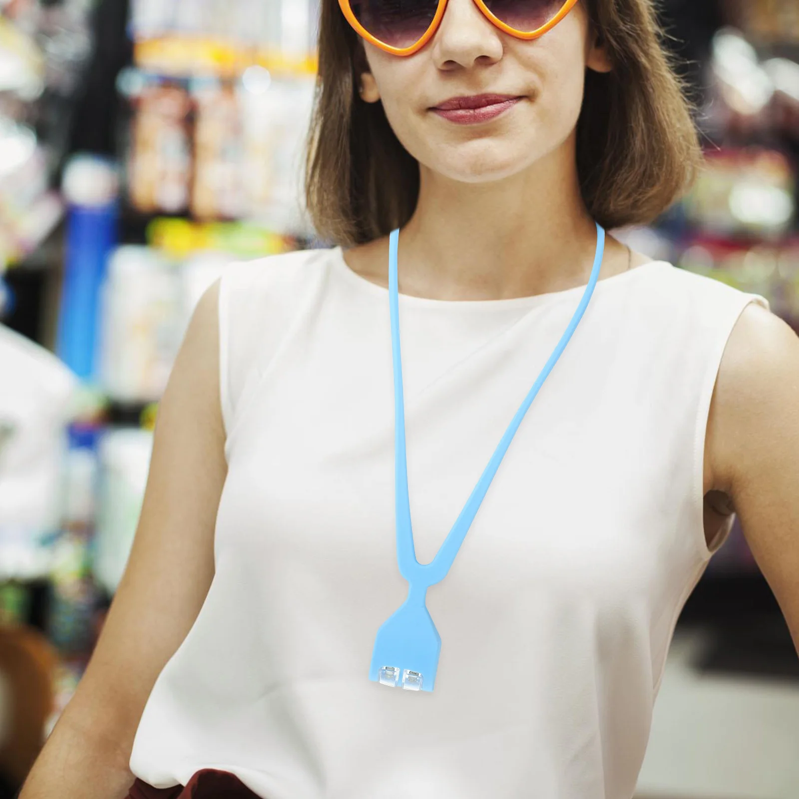 LED سيليكون الأيدي الحرة الرقبة معلقة ضوء في الهواء الطلق ليلة الجري المشي لمسافات طويلة التخييم مصباح زاوية واسعة ضوء الرقبة الساطعة