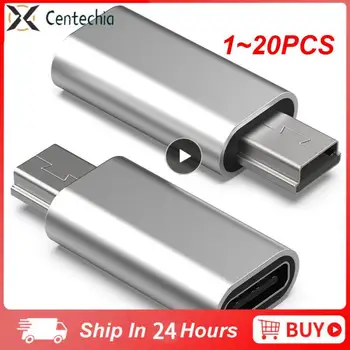 미니 USB 어댑터 B 수-USB C 타입 암 데이터 전송 커넥터, MP3 디지털 카메라 GPS용, 5 핀, 1 ~ 20 개 