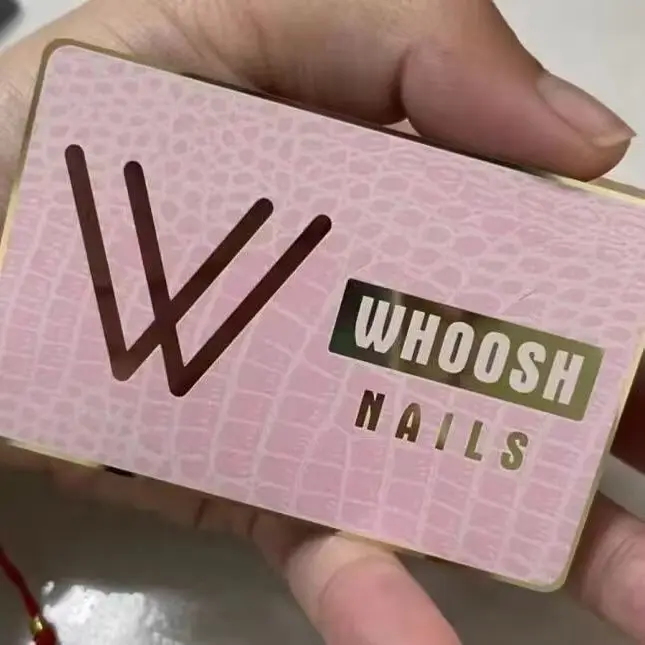 

Индивидуальная изысканная визитная карточка из нержавеющей стали с травлением, металлическая VIP-карта премиум-класса, бесплатный дизайн