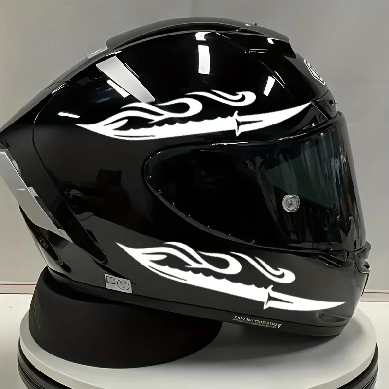 

Motorcycle Helmet Decorative Decal Arabic Calligraphy White Pattern Adhesive Sticker