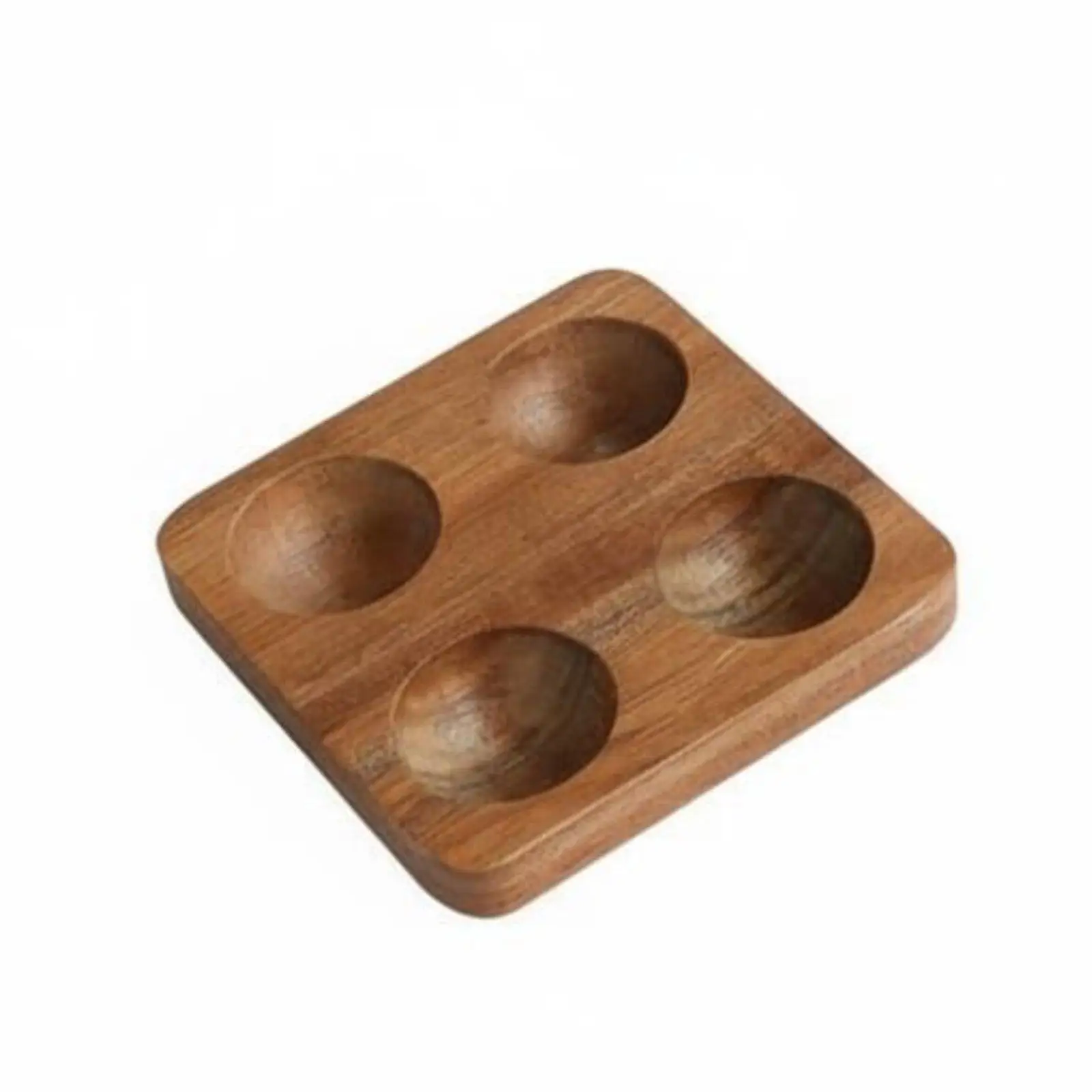Acacia Wood Egg Tray Keeps Eggs Secure Acacia Wood Egg Rack Design for Kitchen