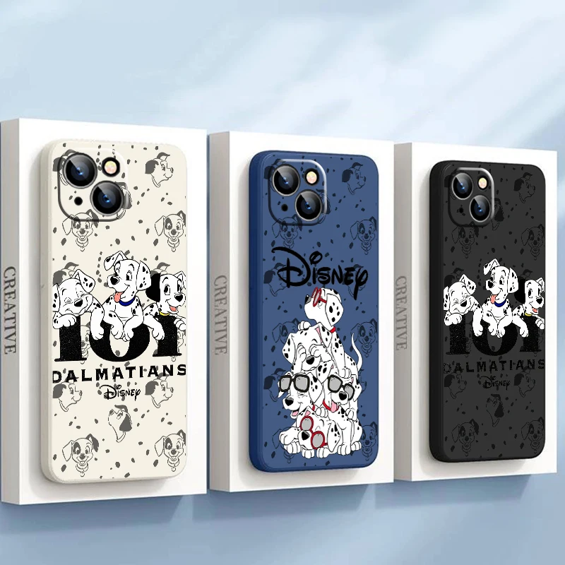 Disney 101 Dalmatians Dog Phone Case For iPhone 15 14 13 12 11 Pro Max Mini X XR XS Max SE2 7 8 Plus Liquid Silicone Back