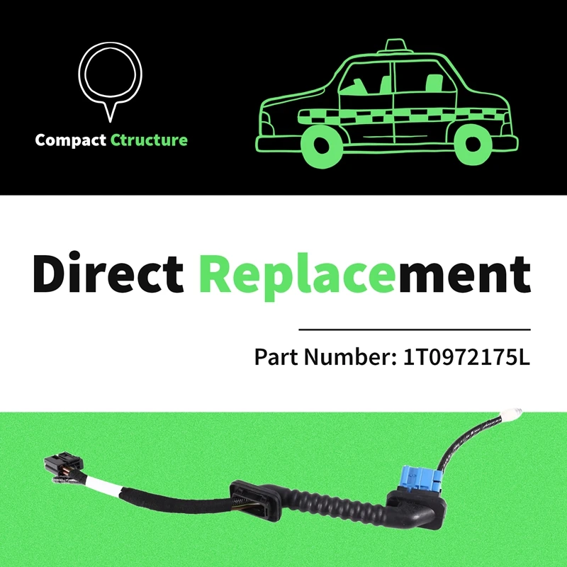 NCSMT Rear Cover Wiring Harness 1T0972175K for VW Touran 2004-2019 Right