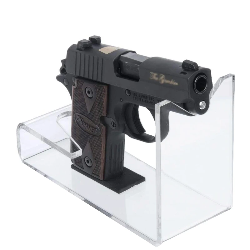 

2PCS Clear Acrylic Toy Gun Display Stand Holder Indoor Countertop Gun Model Showing Display Stand Rack