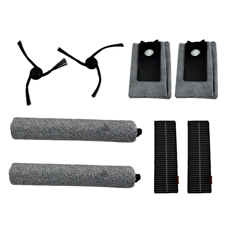 

BAAM-For Uwant U300 Accessory Vacuum Cleaner Replacement Parts- Side Brush, Hepa Filter, Roller Mop& Dust Bags