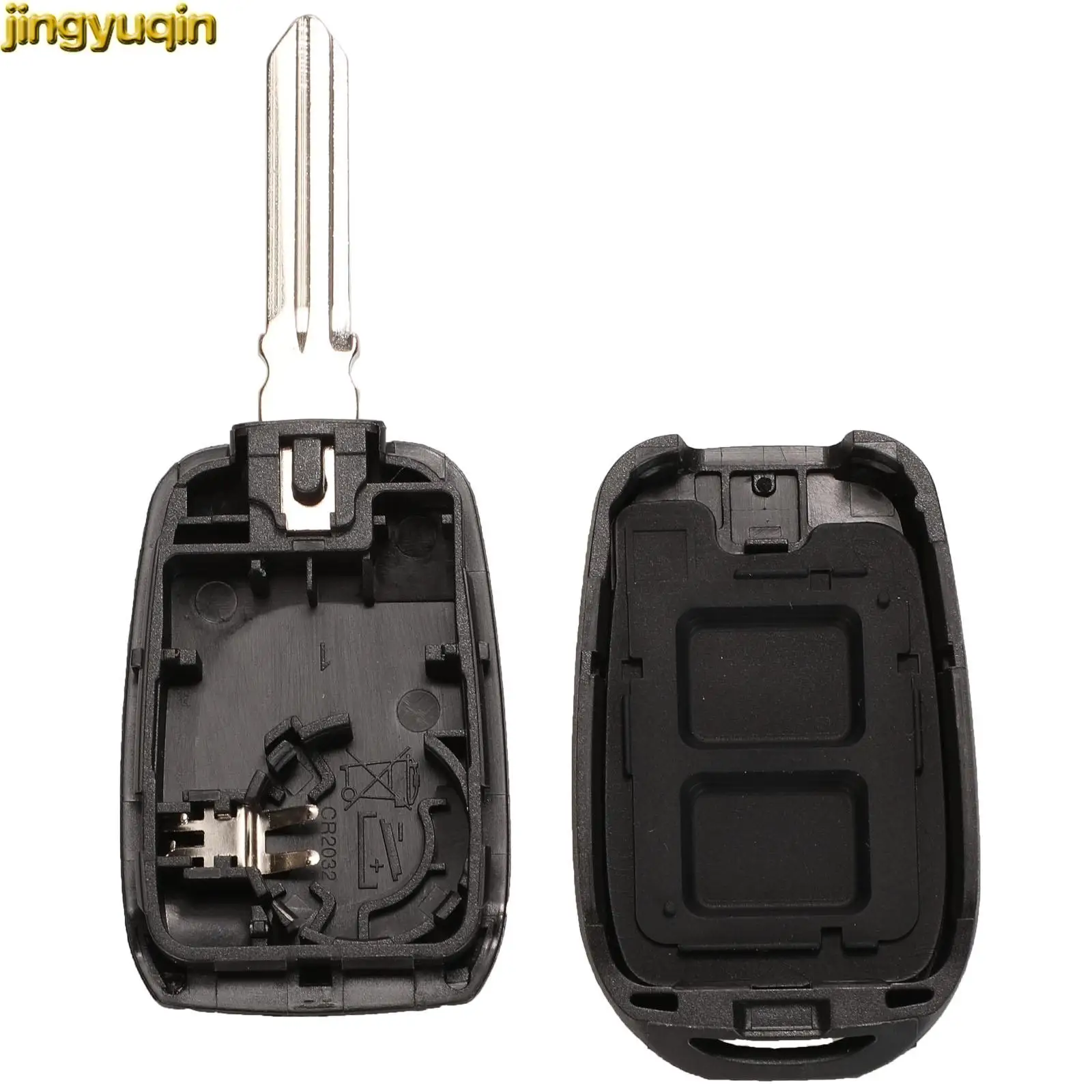 Jingyuqin Remote Car Key Shell For Renault Symbol Trafic Dacia Logan Lodgy Dokker Duster Clio4 Sandero 2/3 Buttons