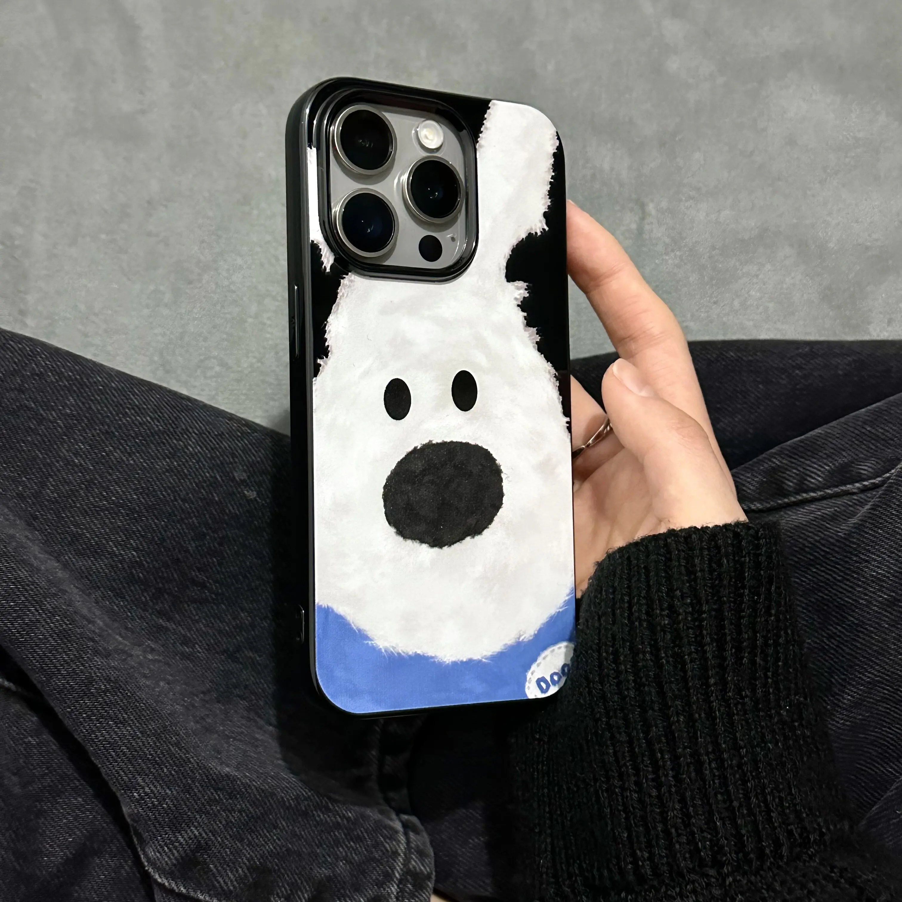 Korean ins Cute Teddy Bear Phone Case For iPhone 17 Air 16 15 14 13 12 11 Pro Max Mini XR XS MAX 7 8 Plus Y2K Anti-Yellow Cover view 3
