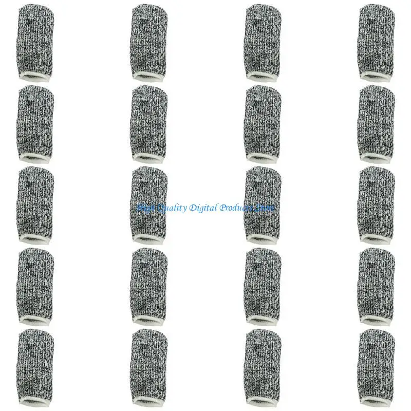 U2JE 20pcs حراس الإصبعين أغطية إصبع القماش للتنفس لقطع وصياغة آمن