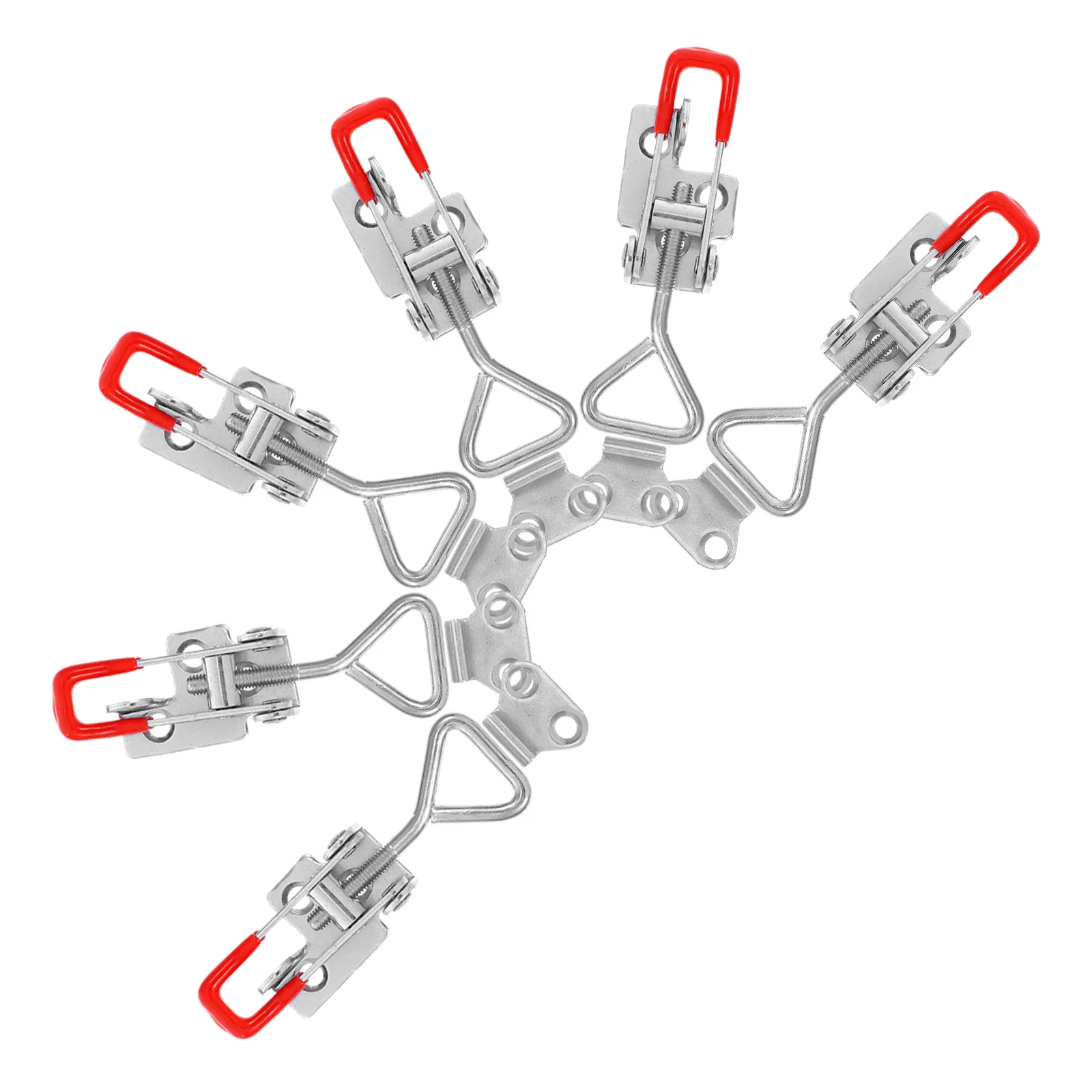 

6pcs Adjustable Toggle Latch Clamp Quick Release Heavy Duty Pull For Door Trunk Wooden Box Cabinet Hardware Bolt Hasp Fixing