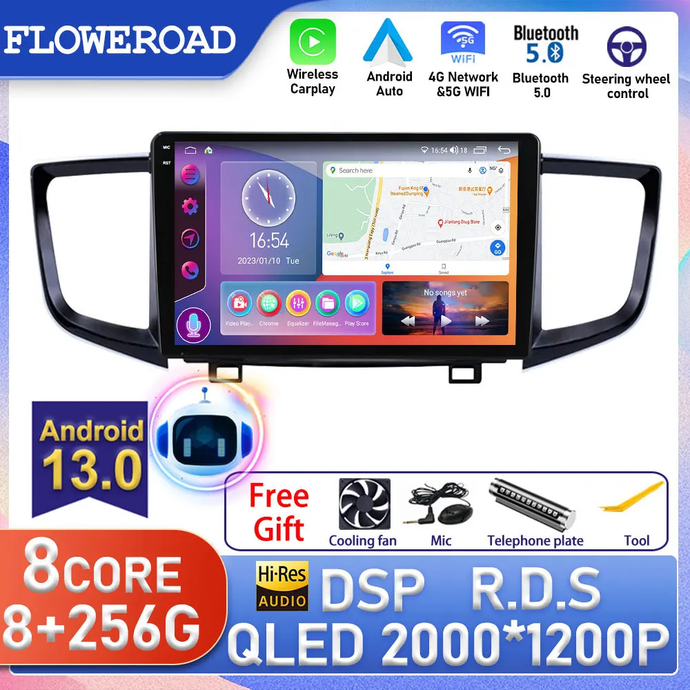 

9'' Android For Honda Pilot 2016 2017 2018 2019 Car Radio Multimedia Navigation Video Player Carplay GPS BT No DVD 2 din RDS DSP