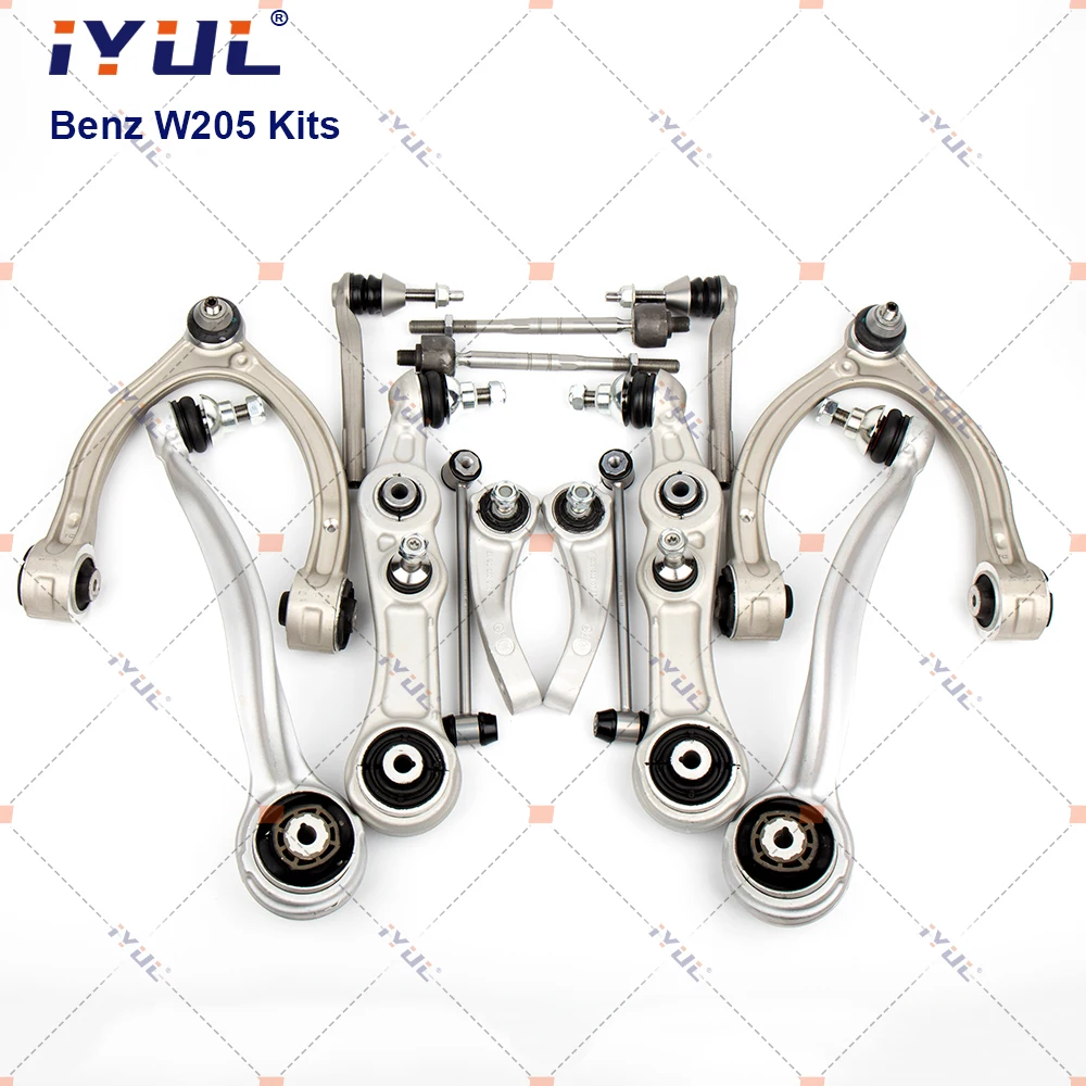 

14 Pieces Control Arm Ball Joint Stabilizer Link Tie Rod Kits For Mercedes Benz C-Class W205 T-Model S205 W213 A2053306101