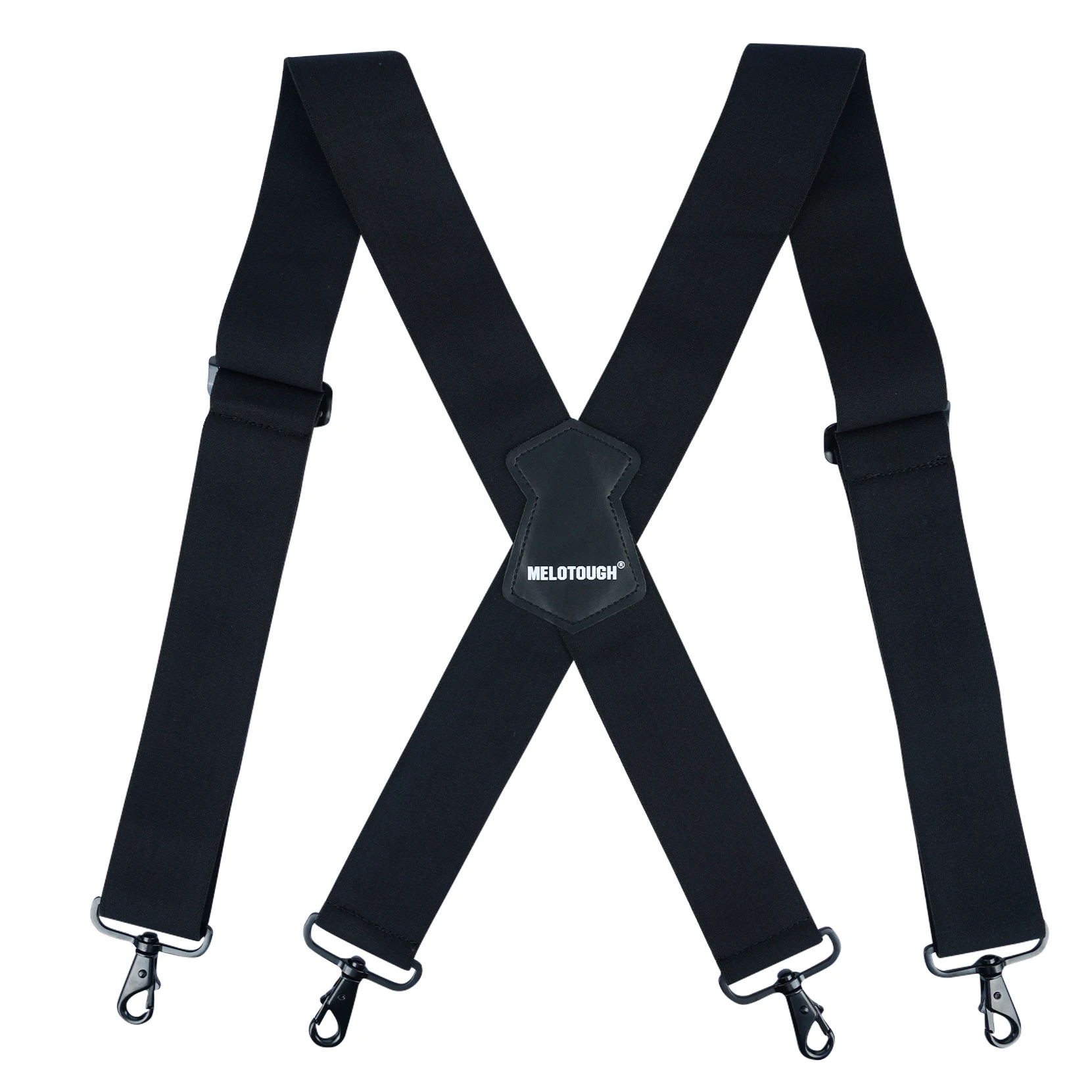 

MELOTOUGH 2inch Suspenders Men's Suspender Braces For Men Heavy Duty Adjustable Fully Elastic Work Suspenders With Snap Hooks