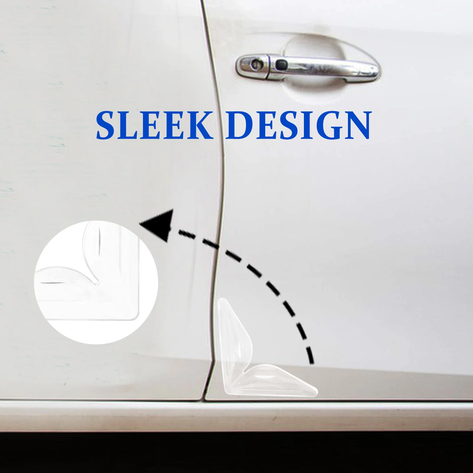 

4Pcs Car Door Edge Guards Silicone Door Protector for Vehicle Corner Scratch Protection Anti-Collision Guard Car Accessories