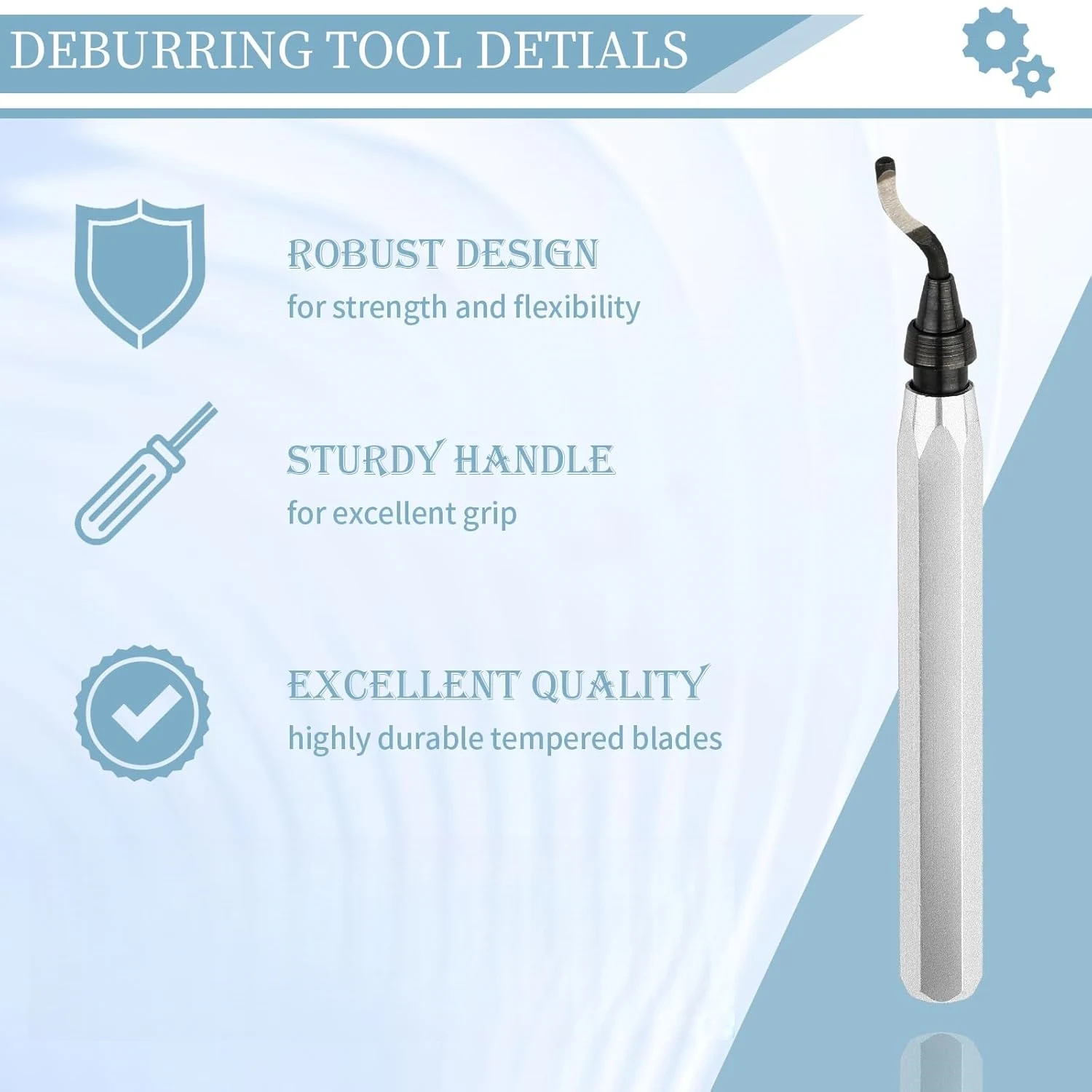 Deburring Tool for Deburring 3D Prints Resin PVC and Copper Pipe Edges Scribing Pen Kit Tungsten Carbide for Marking on Material