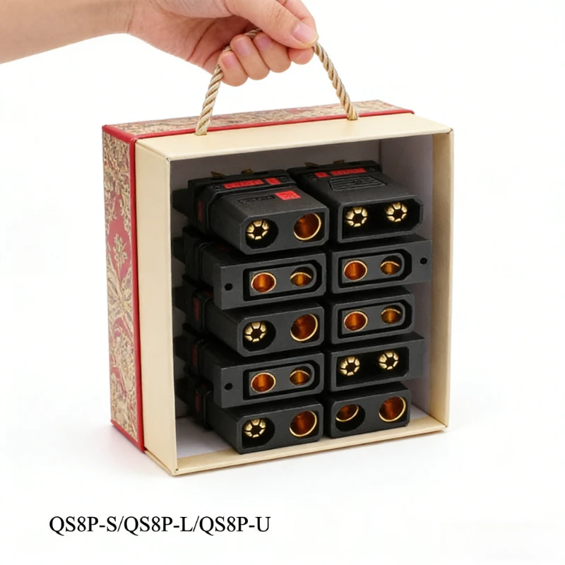 Anti QS8P-S QS8P-L QS8P-U Serie Steckverbinder Lithium-Batterie Zündkerzen-Batteriestecker QS8 Luftfahrtmodell Gabelstapler Stecker-Buchse-Adapter