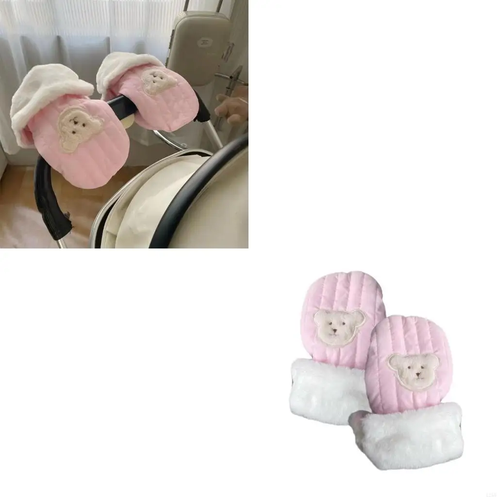 

Outdoor Sports Mittens Bear Hand Warmers Scooter Gloves for Winter Season 425F